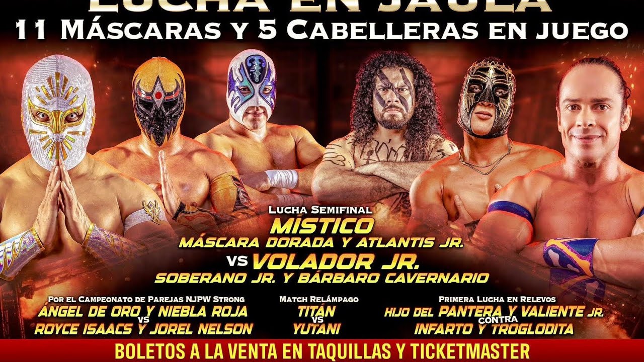Ángel de Oro y Niebla Roja vs Royce Isaacs y Jorel Nelson CAMPEONATO DE PAREJAS NJPW STRONG