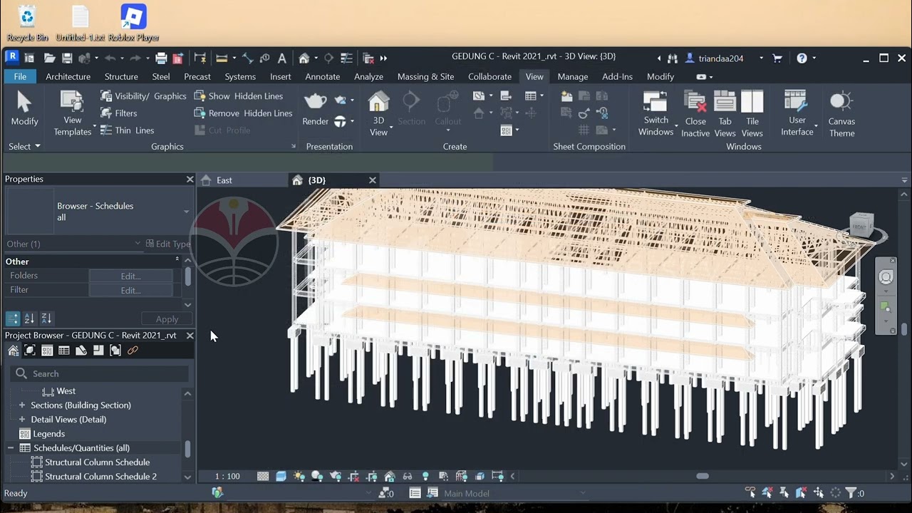 Membuat dan Mengetahui Schedule Aplikasi Revit (BIM)