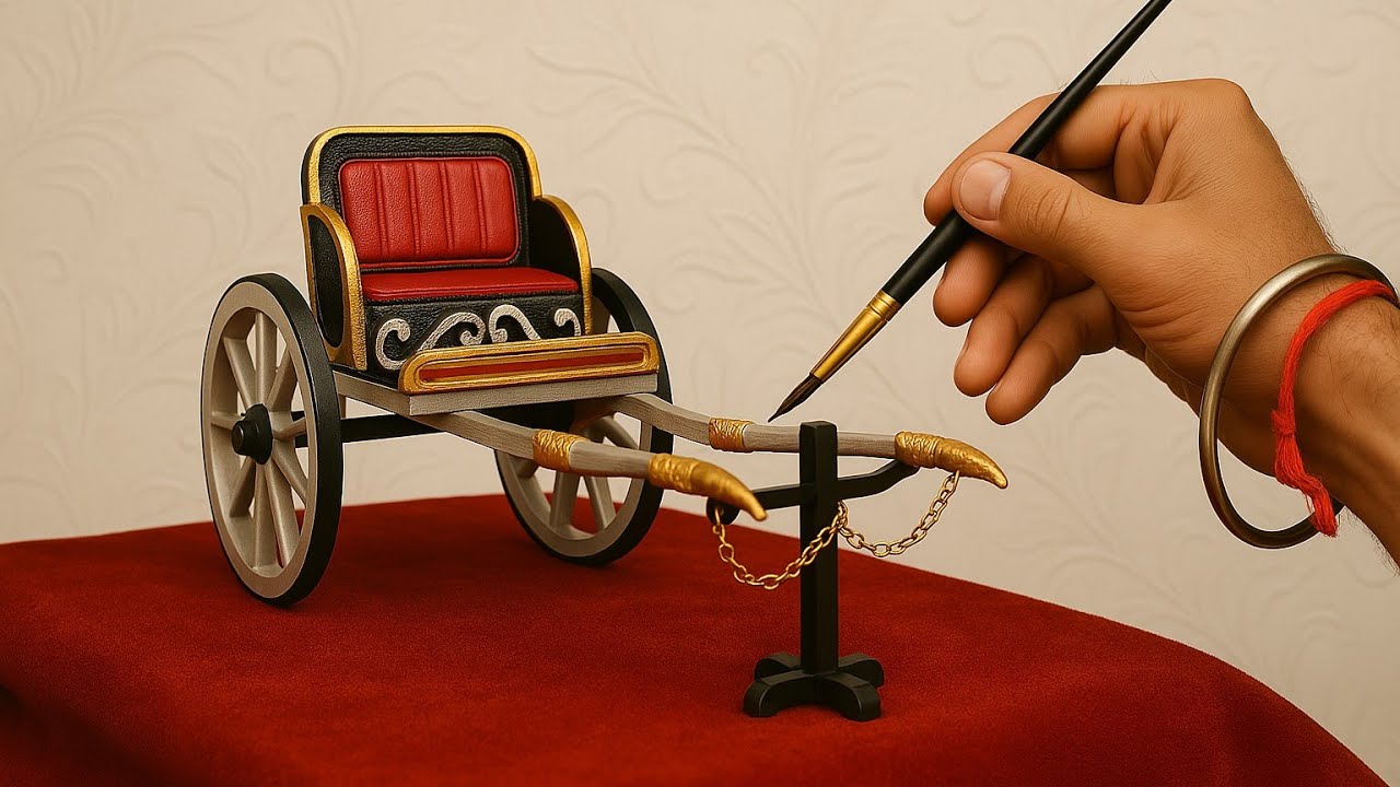 How To Make Horse Cart | Cardboard DIY | Miniature Scene