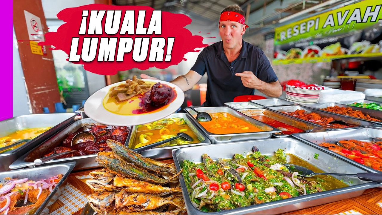 &iexcl;Marat&oacute;n de comida callejera en Malasia! &iexcl;De 1 $ a 1000 $!