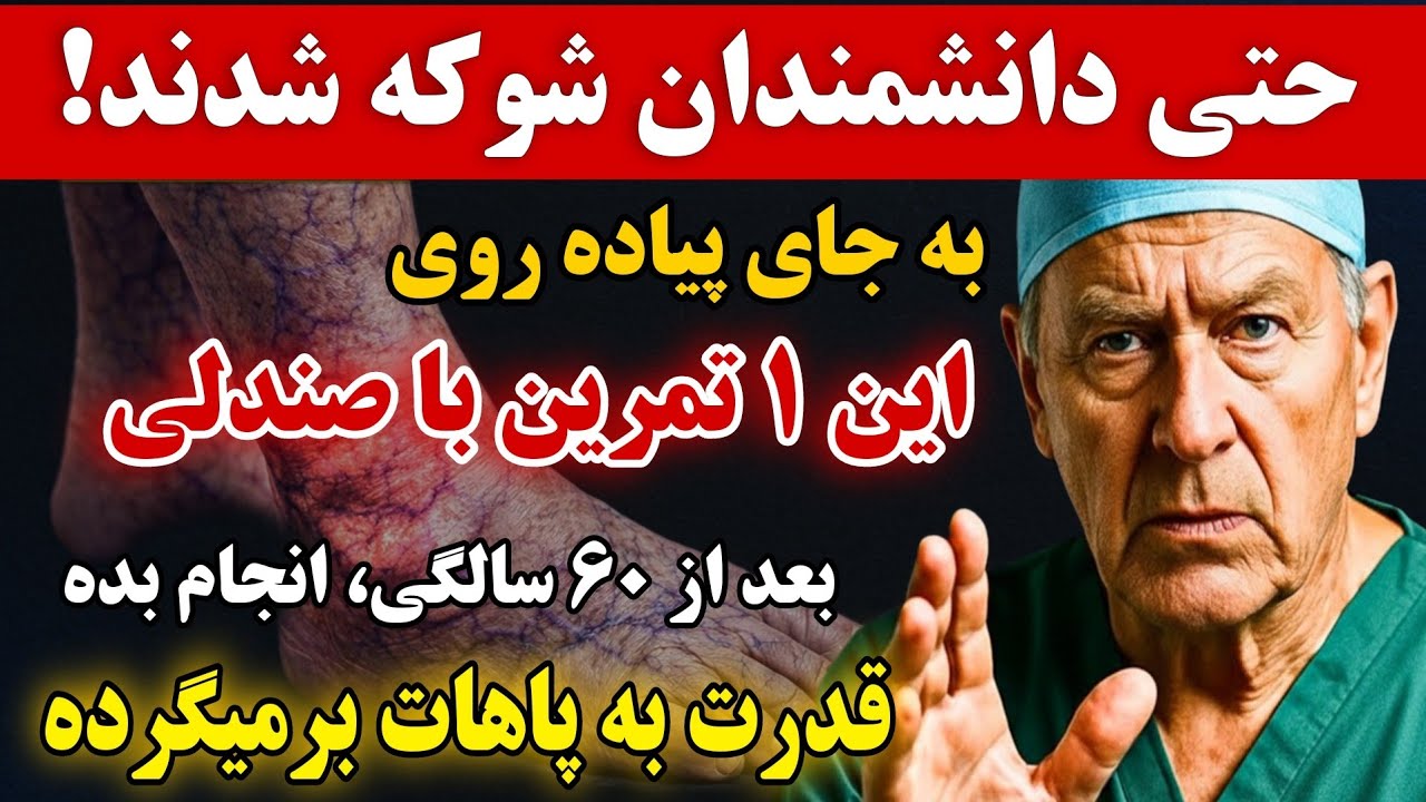 افشای توصیه یک جراح: بعد از ۶۰ سالگی پیاده روی را فراموش کنید، این ۵ تمرین با صندلی معجزه میکنند!🔥