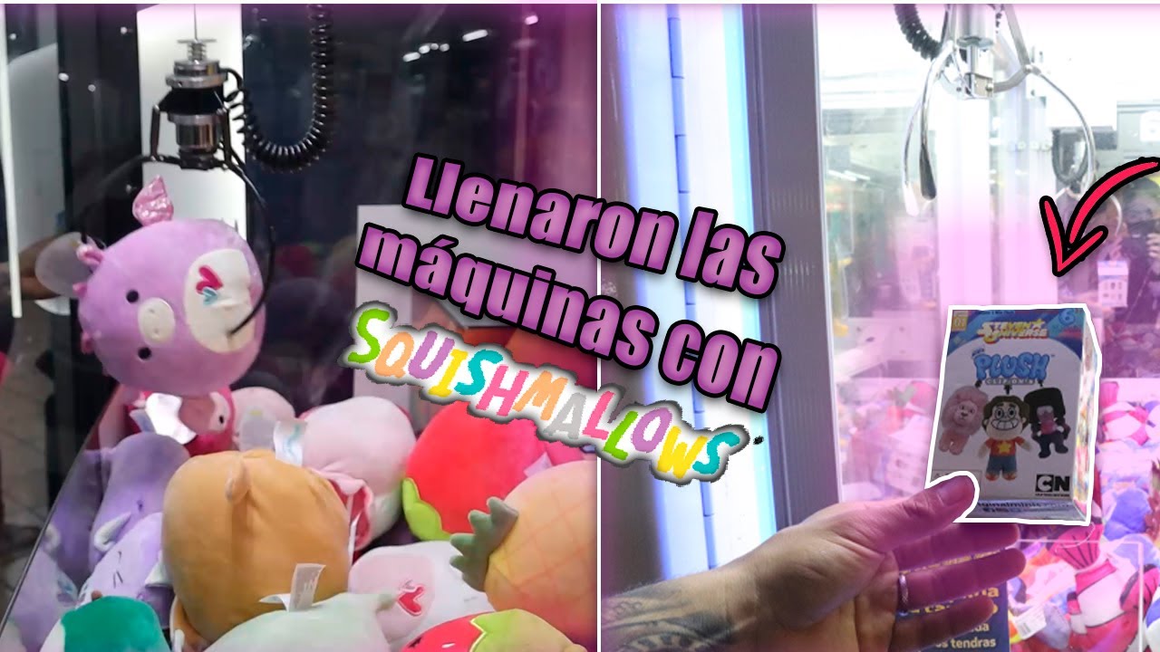 💕Cazando SQUISHMALLOWS de SAN VALENT&Iacute;N de MU&Ntilde;ELOCOS 2 💕 | M&aacute;quina de garra con CAJAS SORPRESAS 😱❓