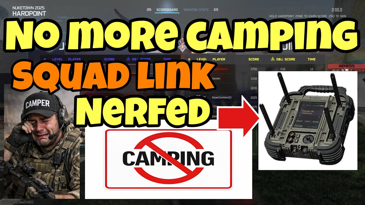 B07:  Huge Update! No more camping! Squad link nerfed 