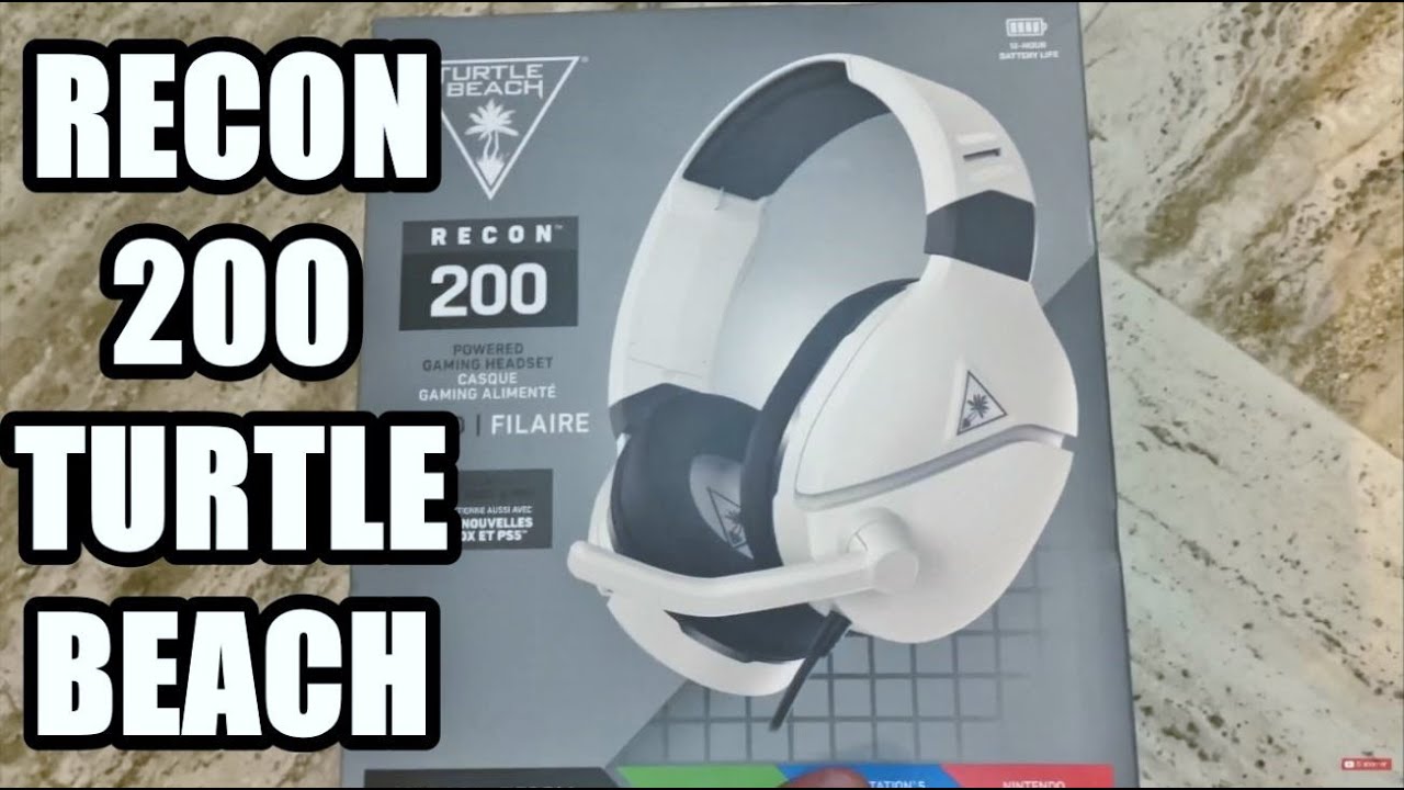 MICRO CASQUE RECON 200 TURTLE BEACH TEST UNBOXING FR