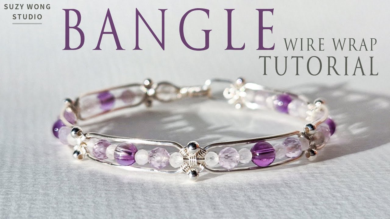 Simple Bangle Tutorial | Easy Bangle | Wire Wrap Tutorial | DIY Jewelry | How to make