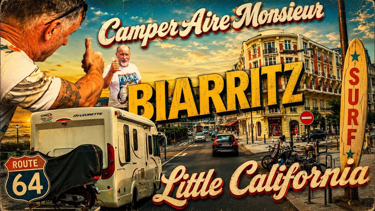Biarritz Driving Motorhome to Camper Aire De Camping Car