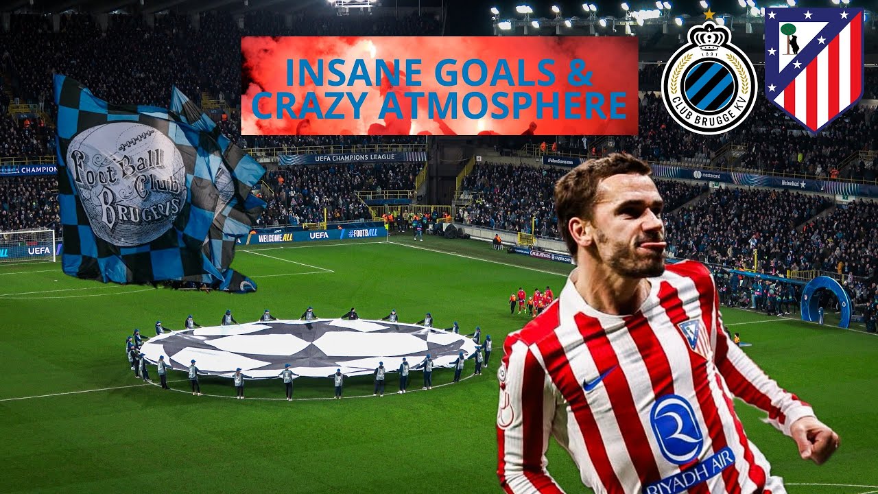 COMEBACK! Club Brugge vs Atletico Madrid 3-3 | Champions League Goals & Atmosphere | Stadionvlog