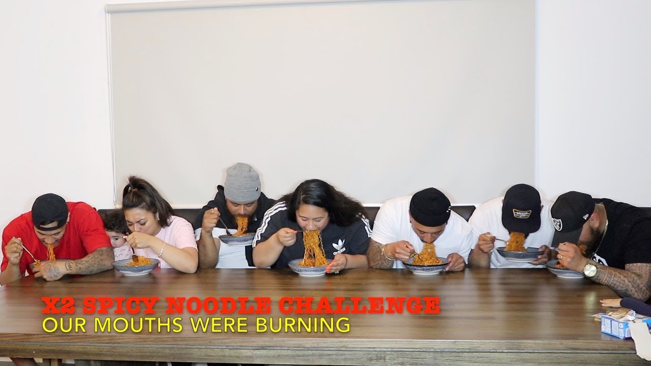 SPICY NOODLE CHALLENGE FT TAUAFAO BROTHER'S (SHARK THE BALLS) & KASEGI MOI