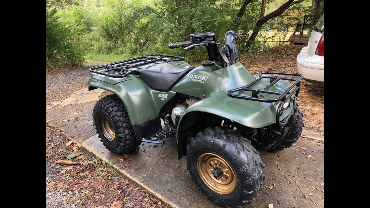 1995 Honda Fourtrax 200 Type II Four Wheeler TRX200D Cold Start