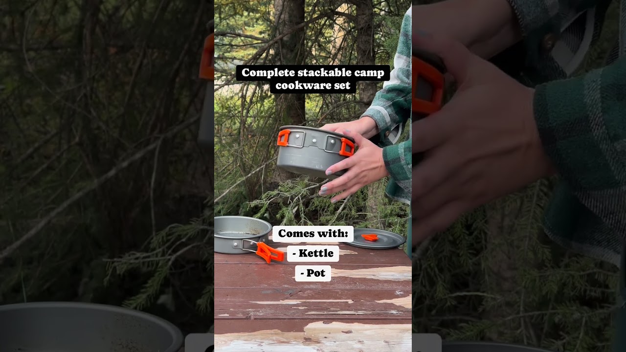 Explore's Complete Stackable Cookware Set #camping #hiking #shorts #campcooking #campinghacks