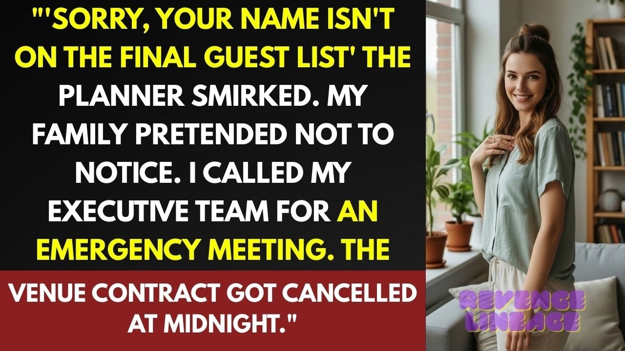 Sister's Wedding Planner 'Lost' My RSVP - Didn't Know I'm The Venue's CEO