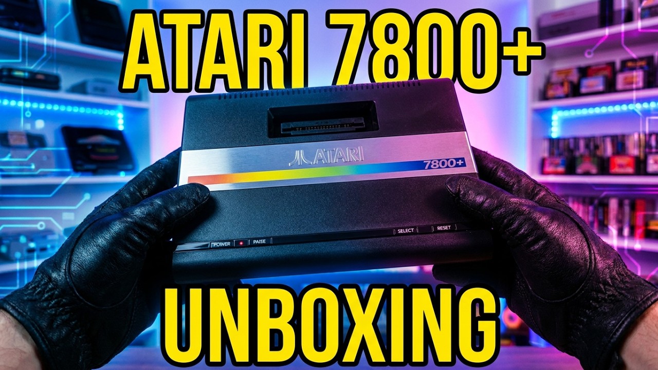 ATARI 7800 Plus, Unboxing e teste.