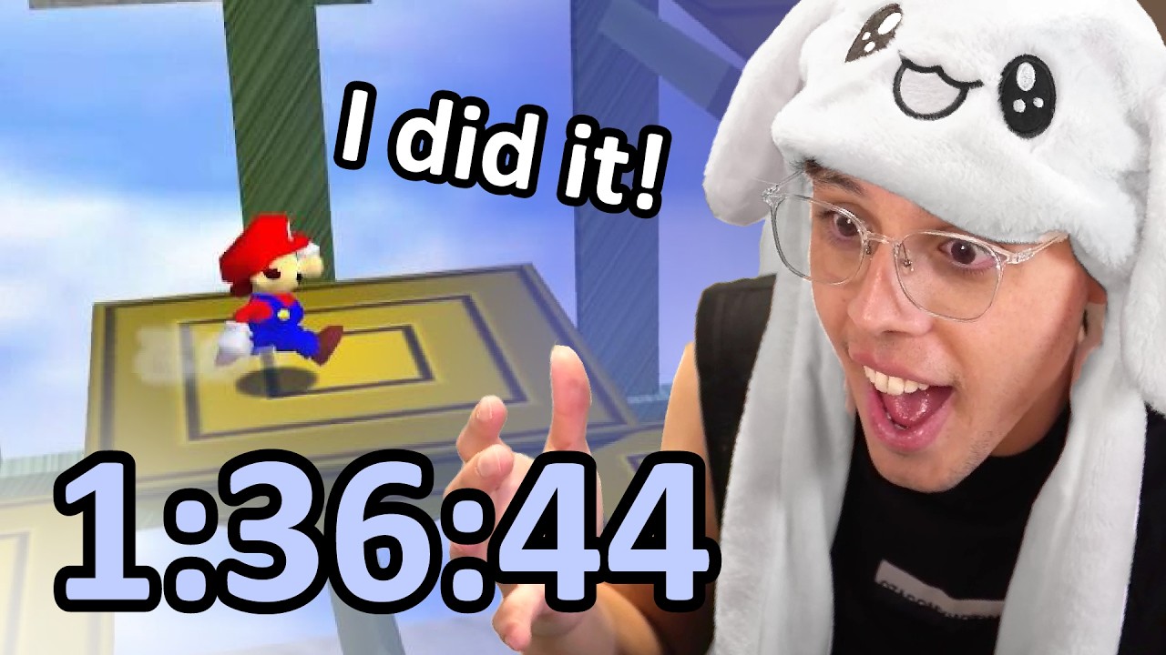 (New PB) Finally a 1:36! Super Mario 64 120 Star Speedrun in 1:36:44