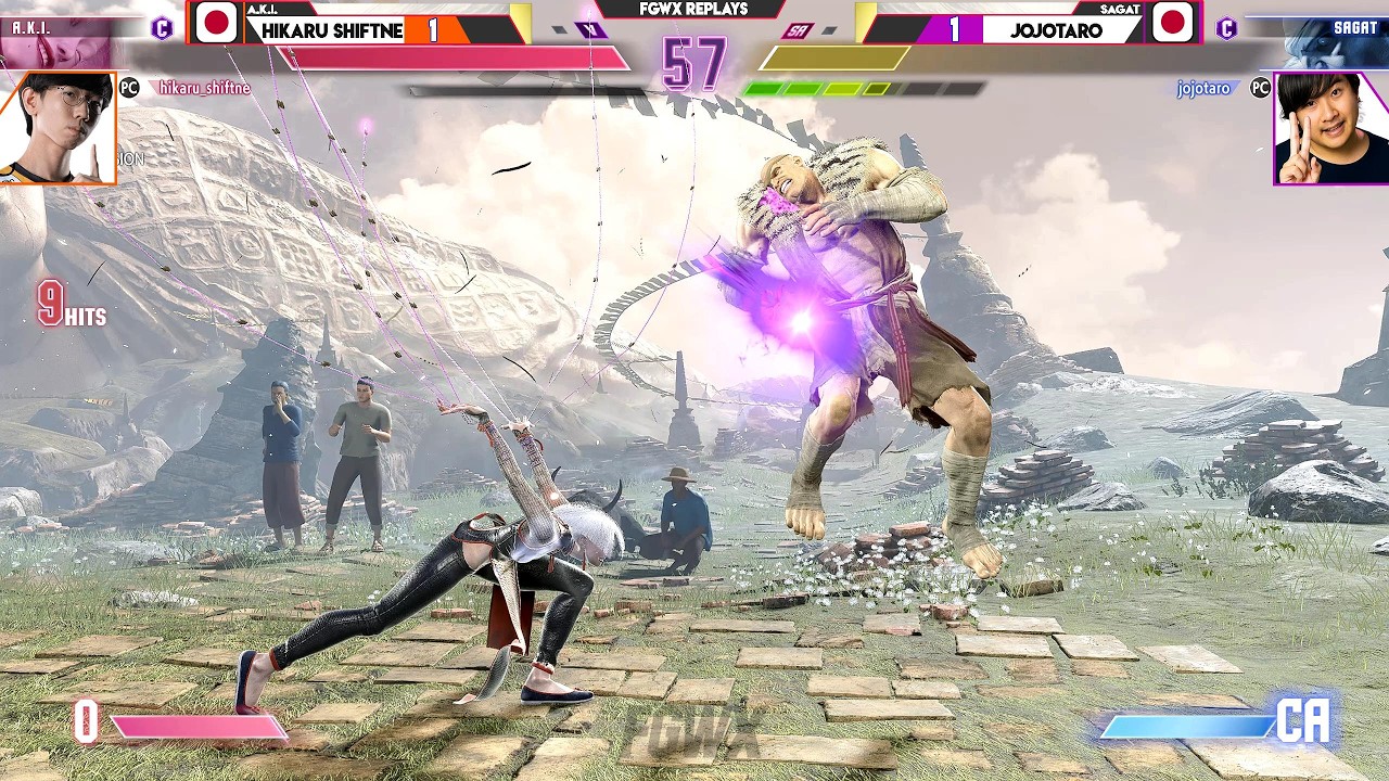 SF6 | HIKARU SHIFTNE(AKI) vs JOJOTARO (SAGAT) &diams; Insane Moves, Big Impact 💥