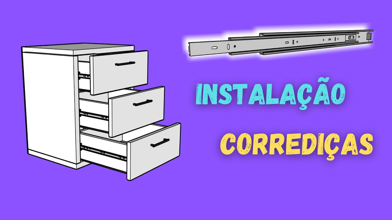 Como Instalar Corrediças em Gavetas | Trilho Telescópico