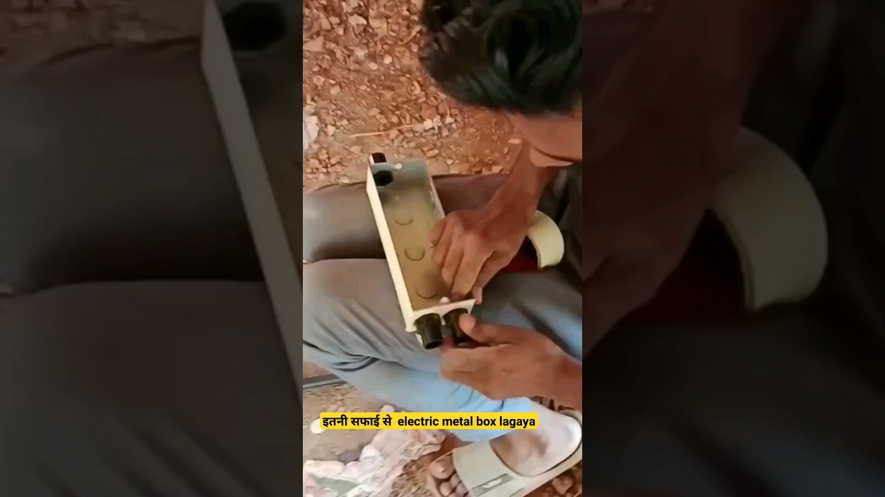 how to fit Modular box in wall #electricalwork