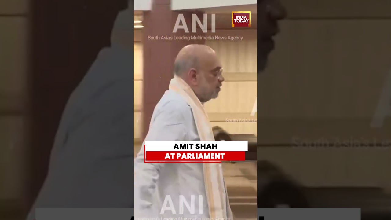 Amit Shah Arrives at Parliament for NDA Parliamentary Party Meeting #amitshah #parliament #nda