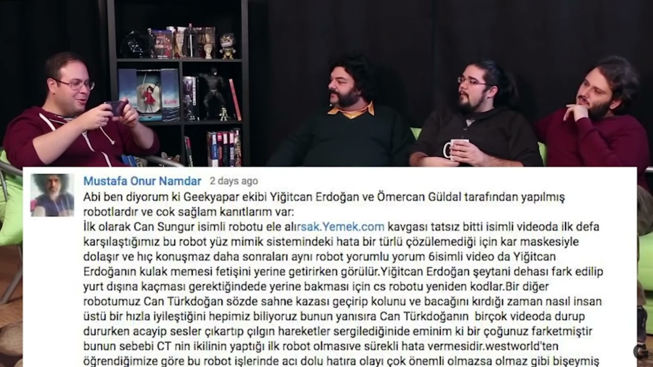 geekyapar ekibinin robot olduğunun kanıtı