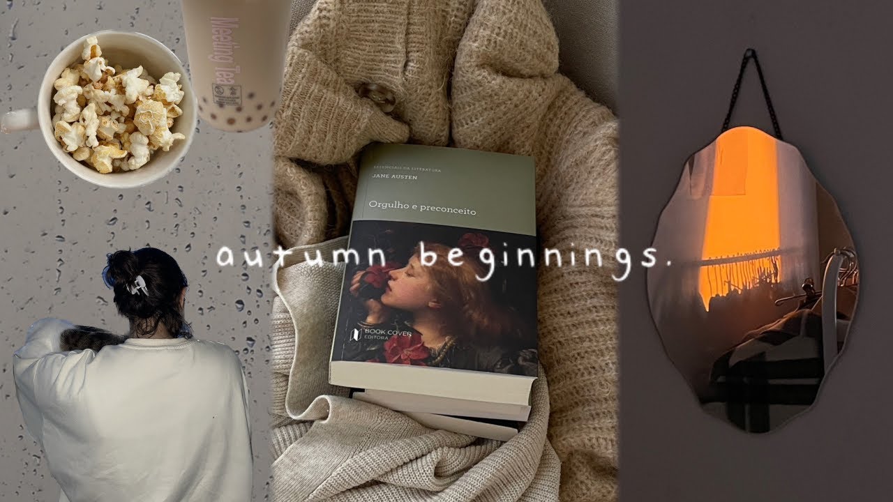 cozy fall beginnings 🍂 (homebody, books & rainy days studying)