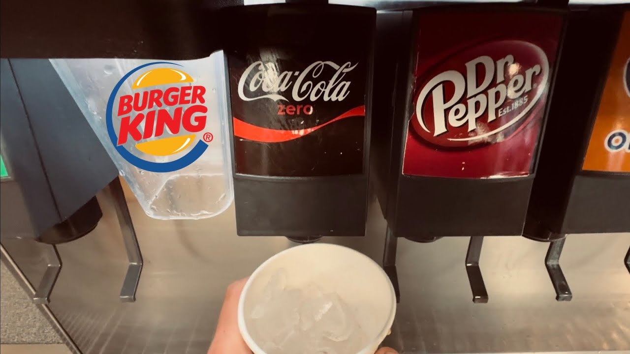 Sprite, Hi-C, Coca-Cola, Fanta Drink Refills at Soda Fountain Machine | Burger King, Alhambra, CA 