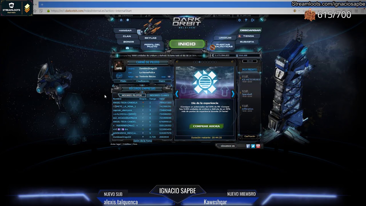 Dark Orbit: Como ser un full // El ultimo prometheus cap.9