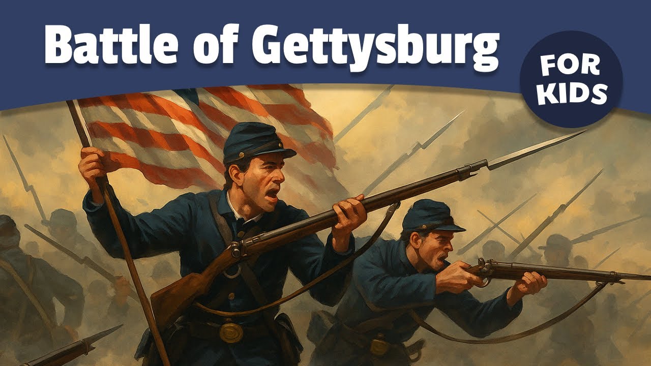 Battle of Gettysburg for Kids | Civil War | History Made Easy