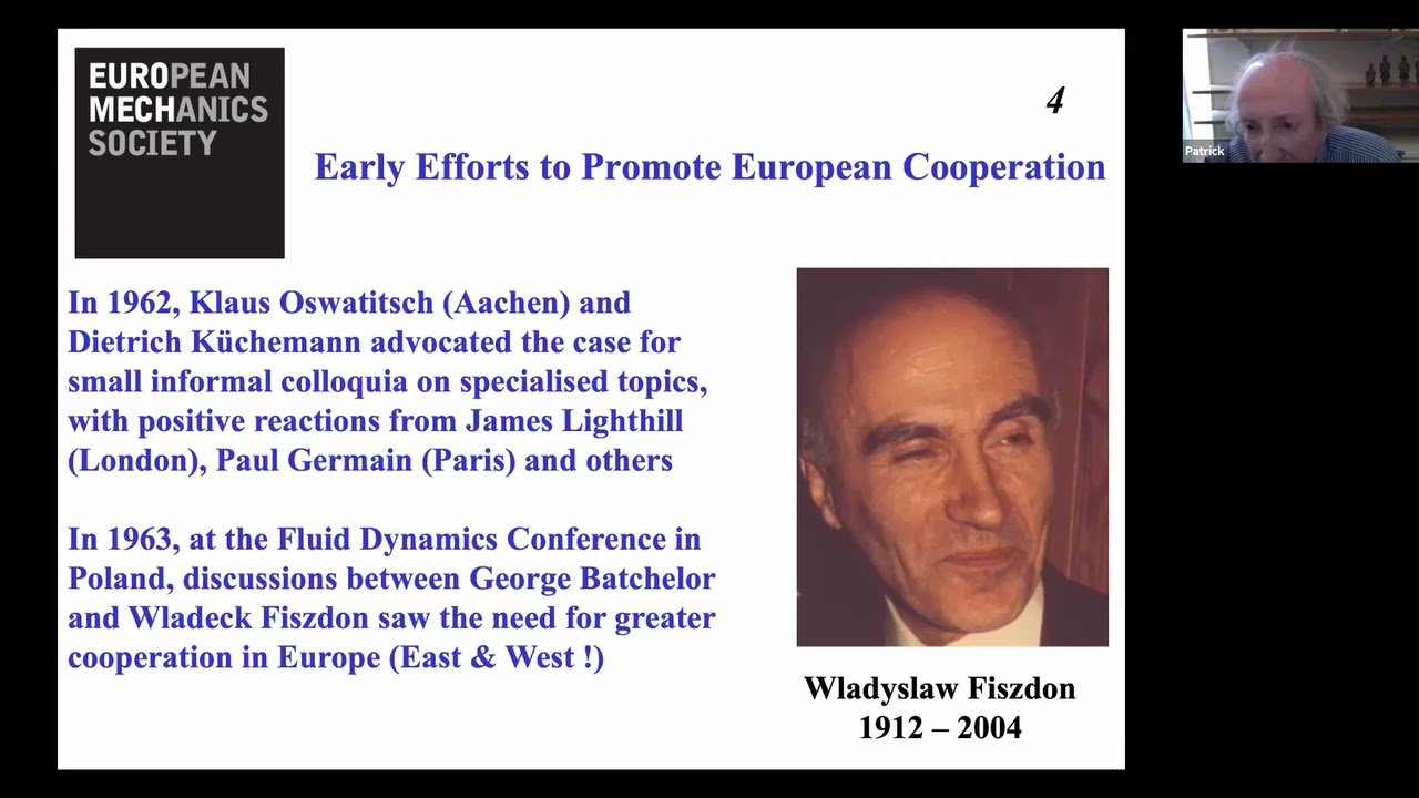 Patrick Huerre GKB100 talk: George Batchelor and the founding of EUROMECH