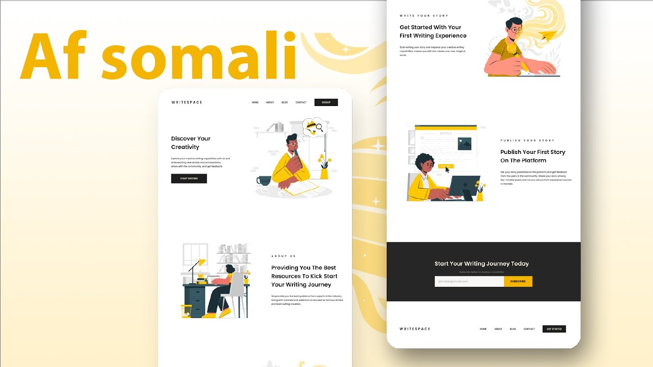 Sidee Loo Dhisaa Website Oo Responsive Ah Adigoo Isticmalaya Bootstrap | AF SOMALI