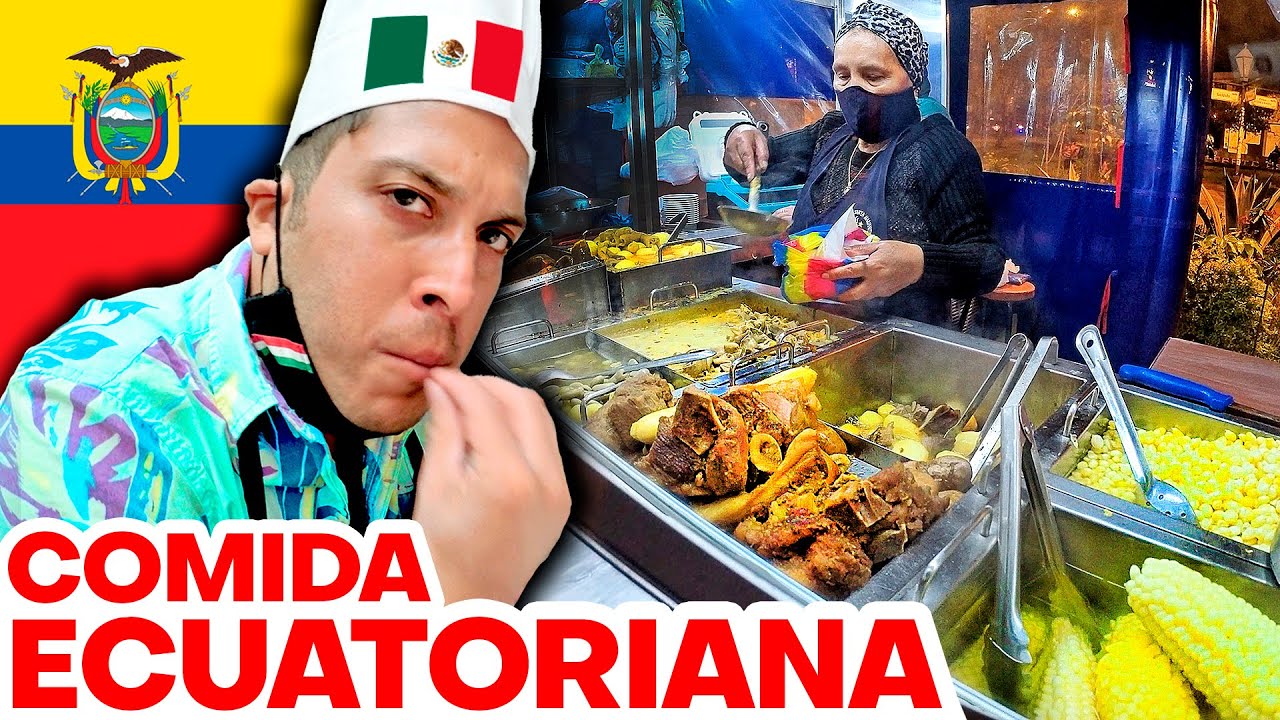 🔥 Probando COMIDA ECUATORIANA 🇪🇨 🍲 | Alex Tienda ✈️