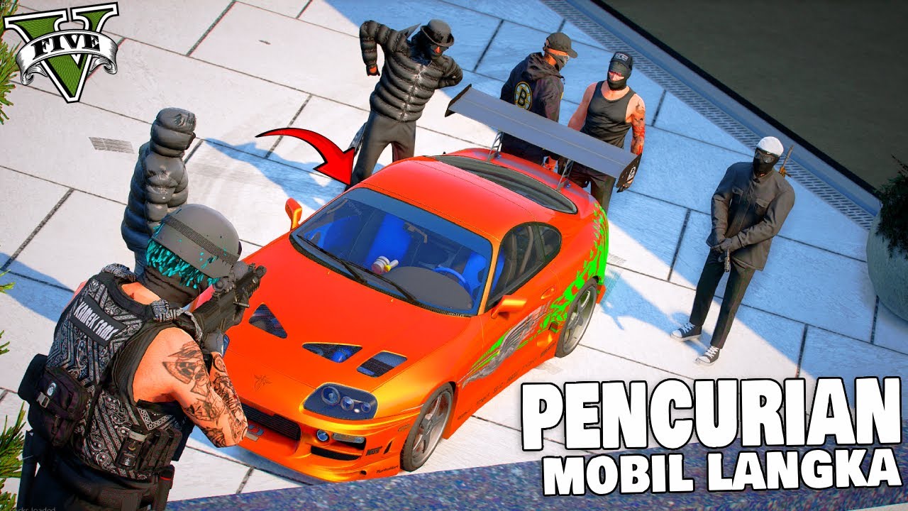 AKSI EPIC !! PENCURIAN MOBIL SANGAT LANGKA DI KOTA !! SUPRA MK4 !! GTA 5 ROLEPLAY