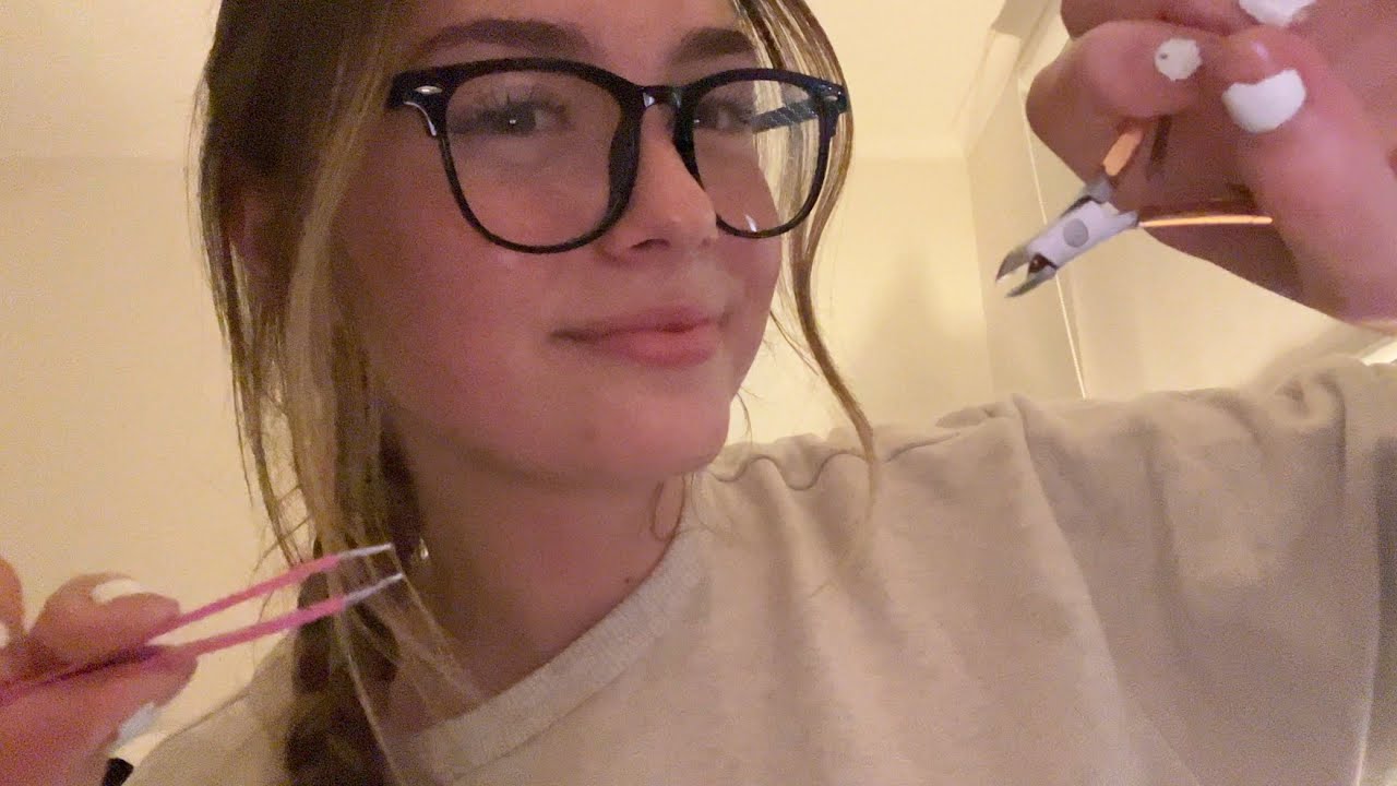ASMR fast and aggressive energy plucking (cutting sounds, tapping sounds)