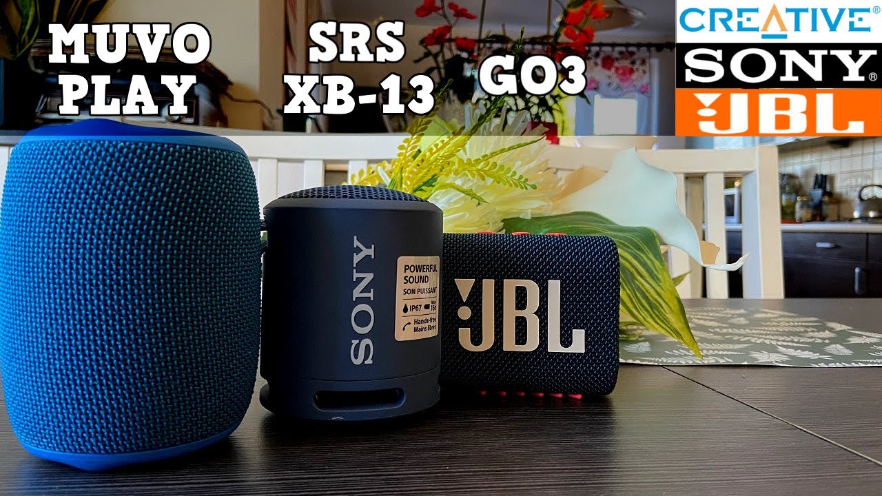 JBL GO3 vs Sony XB13 vs Creative Muvo Play - blind-test i por&oacute;wnanie  małych i popularnych głośnik&oacute;w