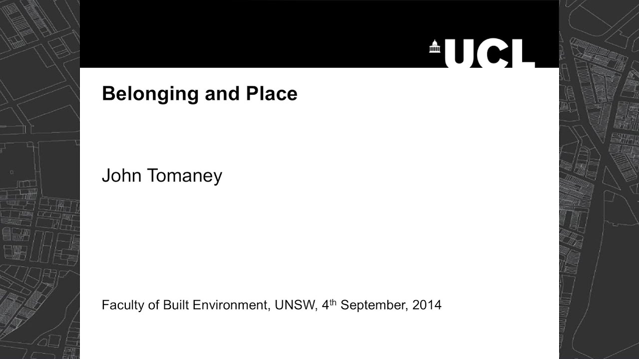 Session 3 Keynote - John Tomaney 