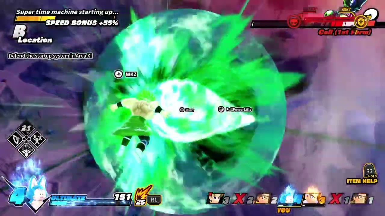 Broly obliterates Cell