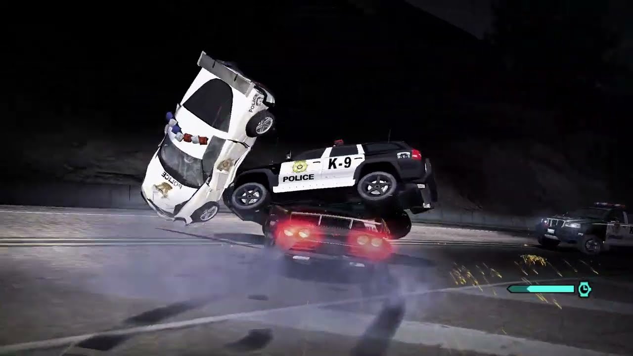 Need For Speed: Carbon police pursuit in a Canyon 