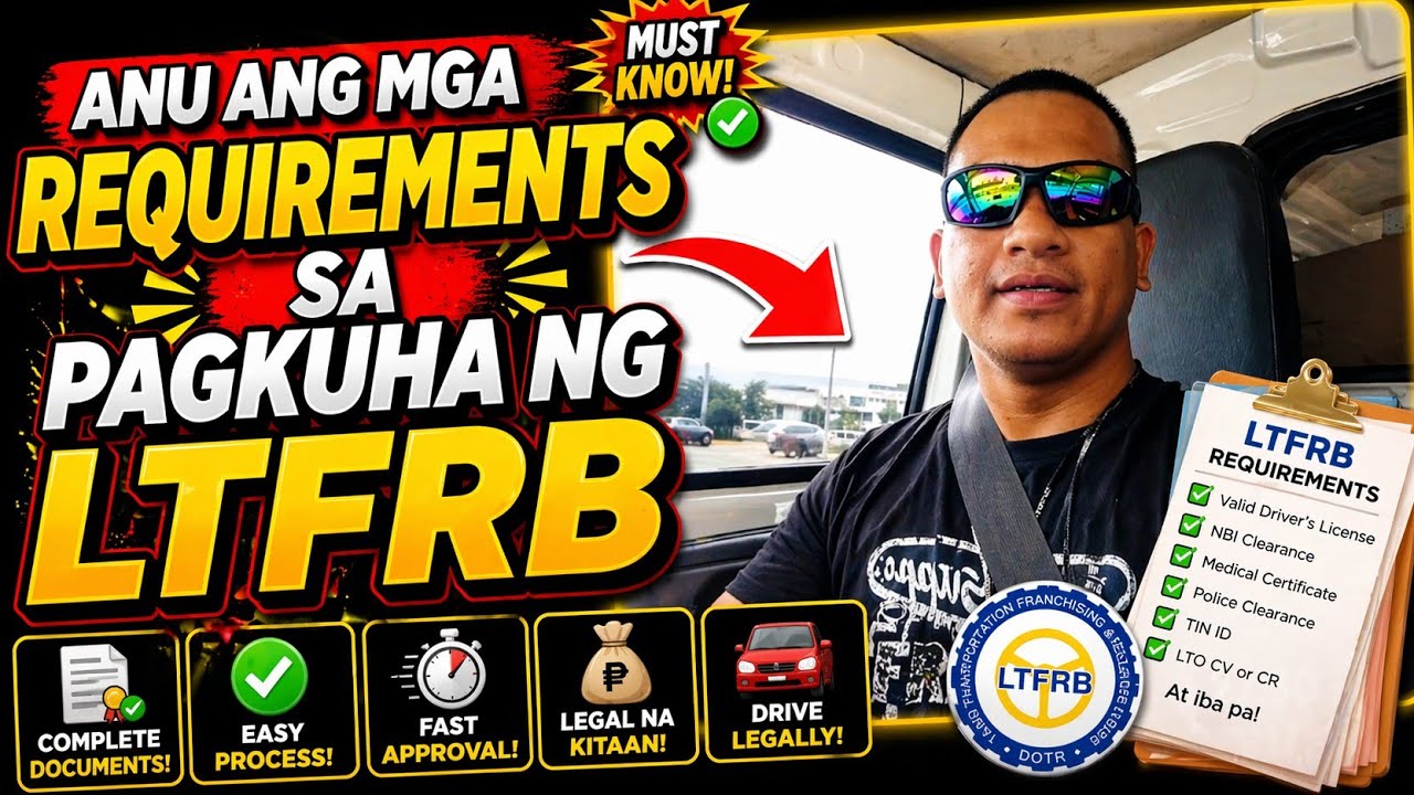 Anu ang mga requirements para makakuha ng ltfrb? 