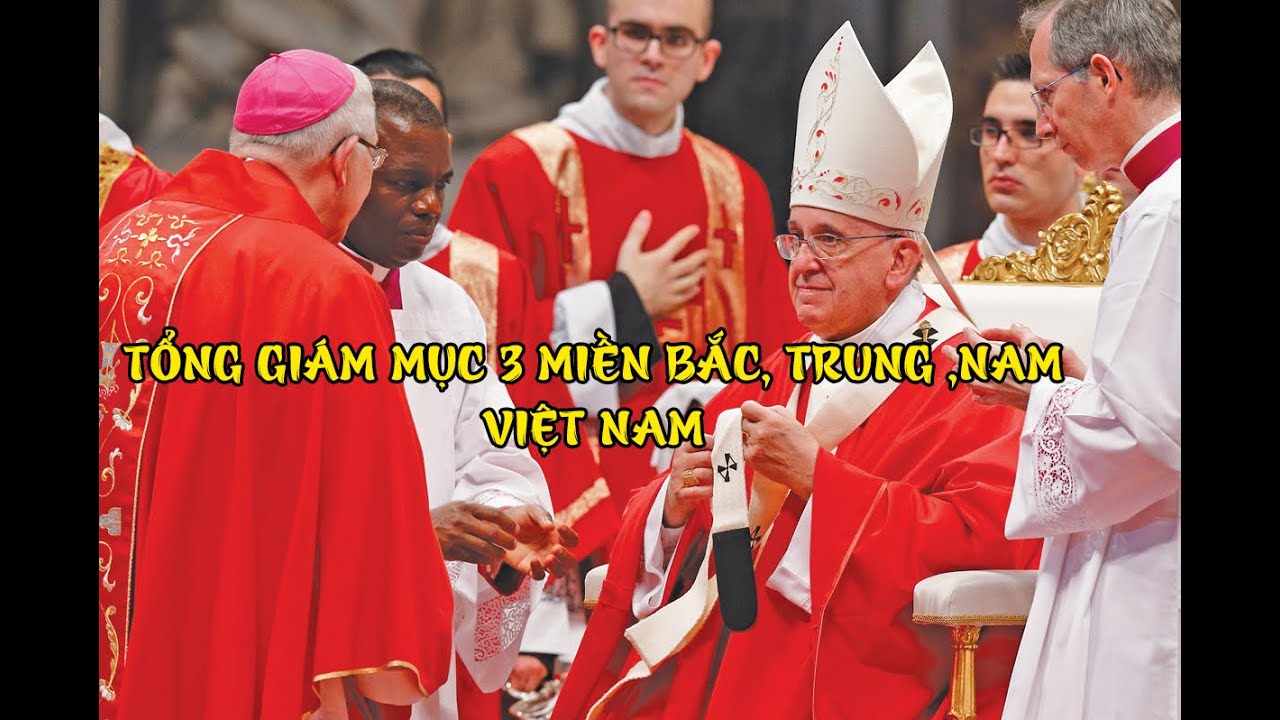 BA TỔNG GIÁM MỤC HÀ NỘI, HUẾ VÀ SÀI GÒN NHẬN DÂY PALLIUM TỪ ĐỨC GIÁO HOÀNG PHANXICÔ