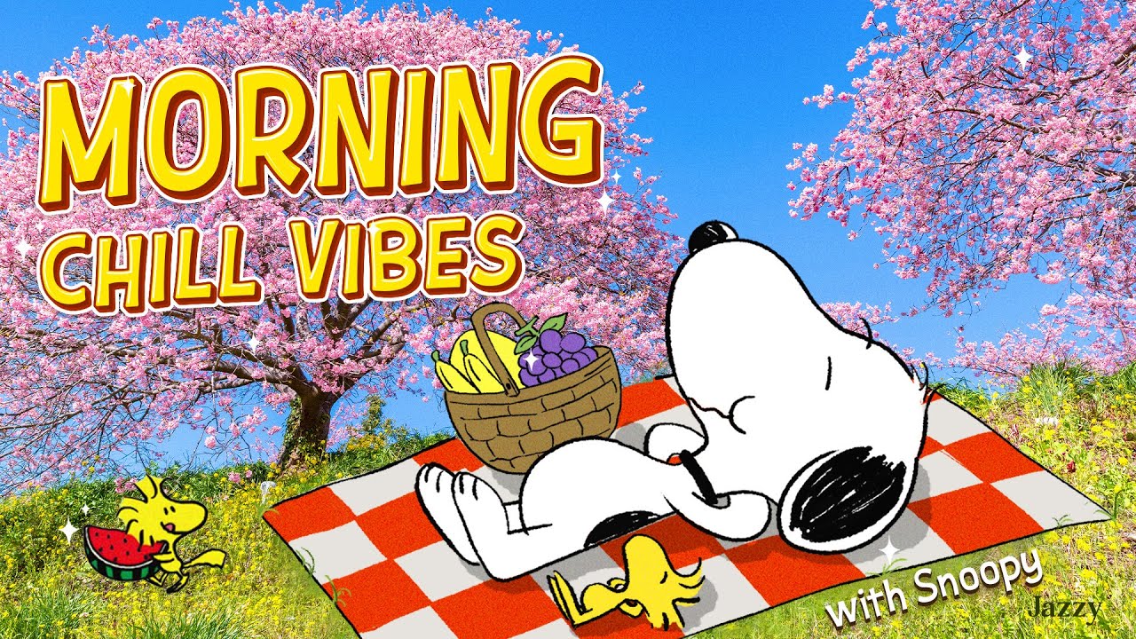 Gentle Morning with Snoopy 🌞🌷| Positive Jazz to Focus in Peaceful January by Jazzy