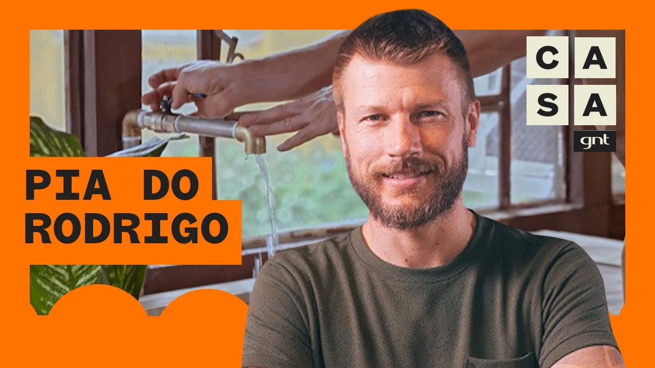 Rodrigo Hilbert constrói pia com bancada utilizando mesa de escritório e madeira | Faça Você Mesmo