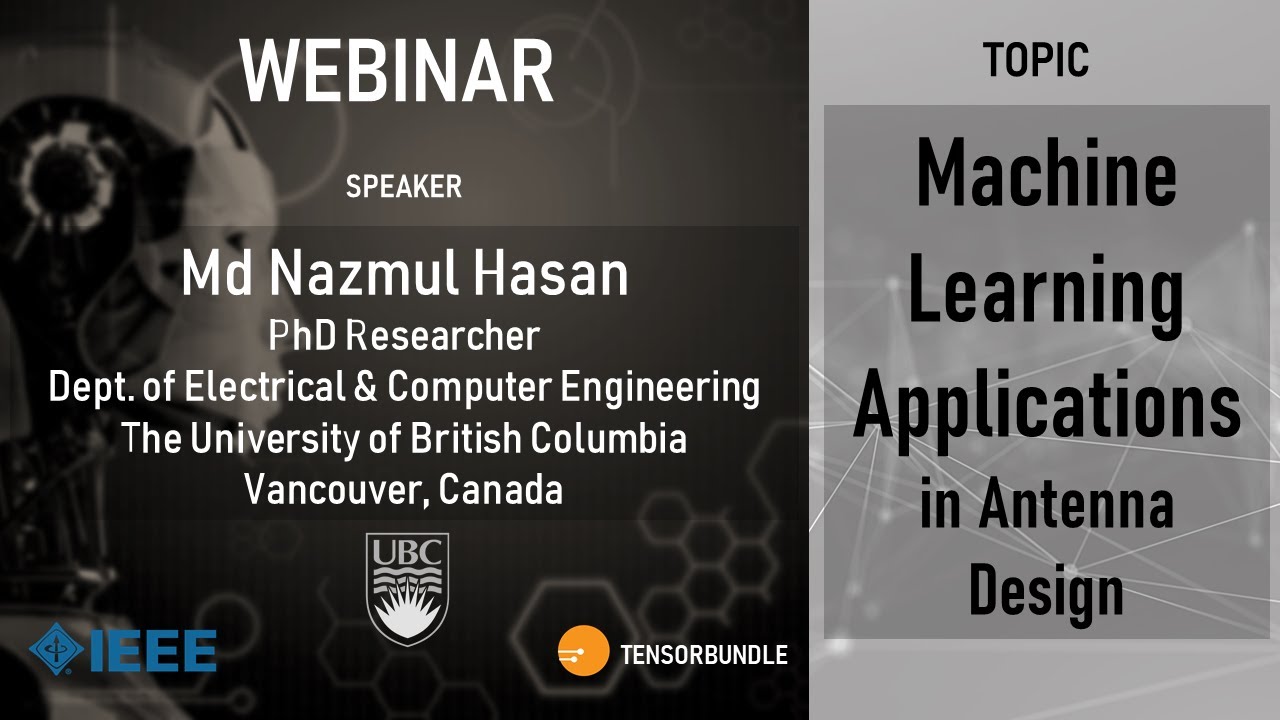 Webinar: AI, Machine Learning and Deep Learning Basic Concepts & Applications in Antenna Design