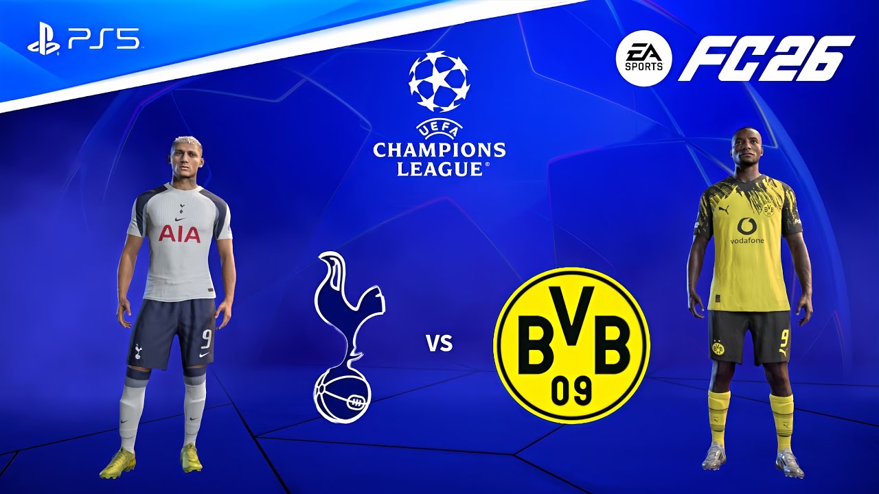 FC 26 - Spurs vs Dortmund | UEFA Champions League Phase 25/26 Season Full Match Gameplay PS5 [FHD60]