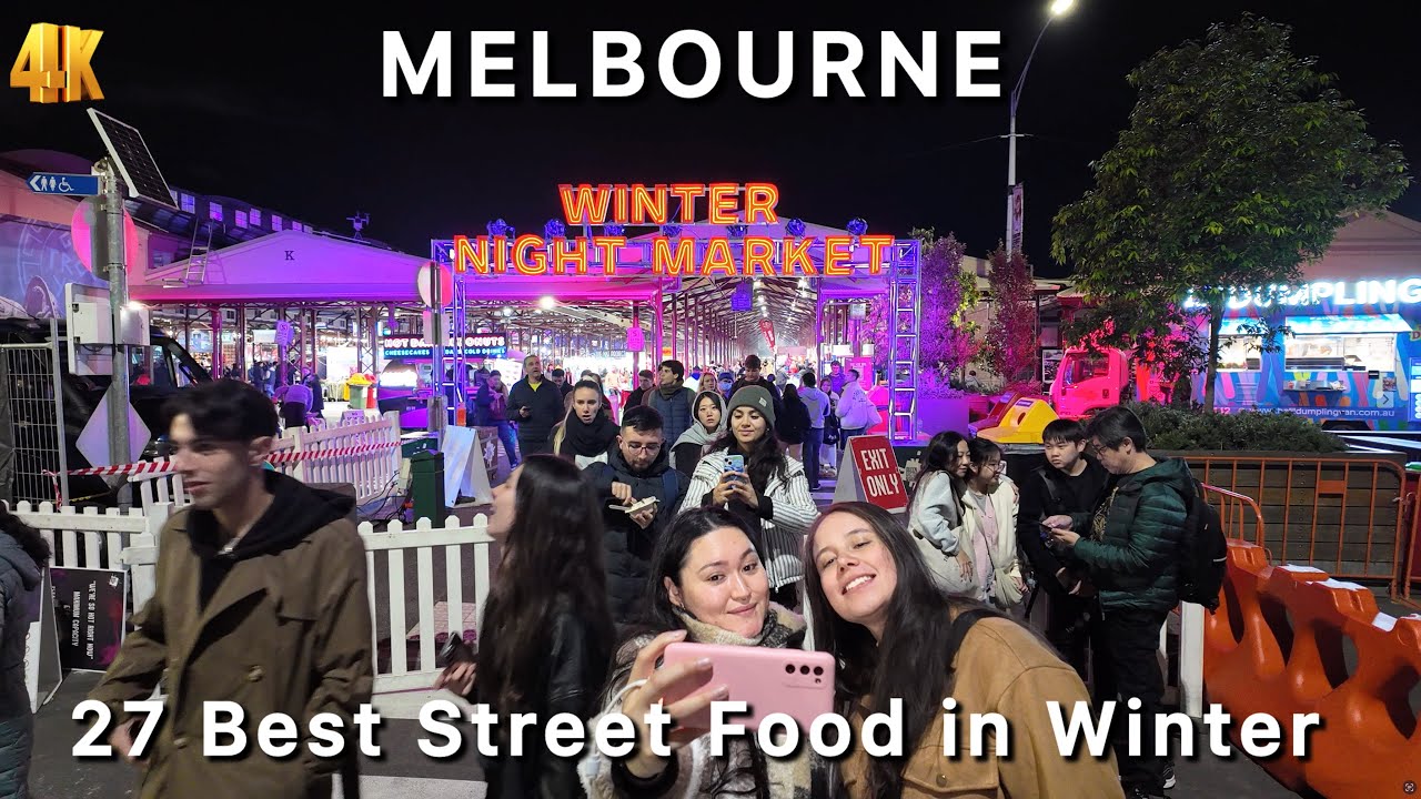 27 Best Street Food in Winter Melbourne Australia Walking Tour 2024
