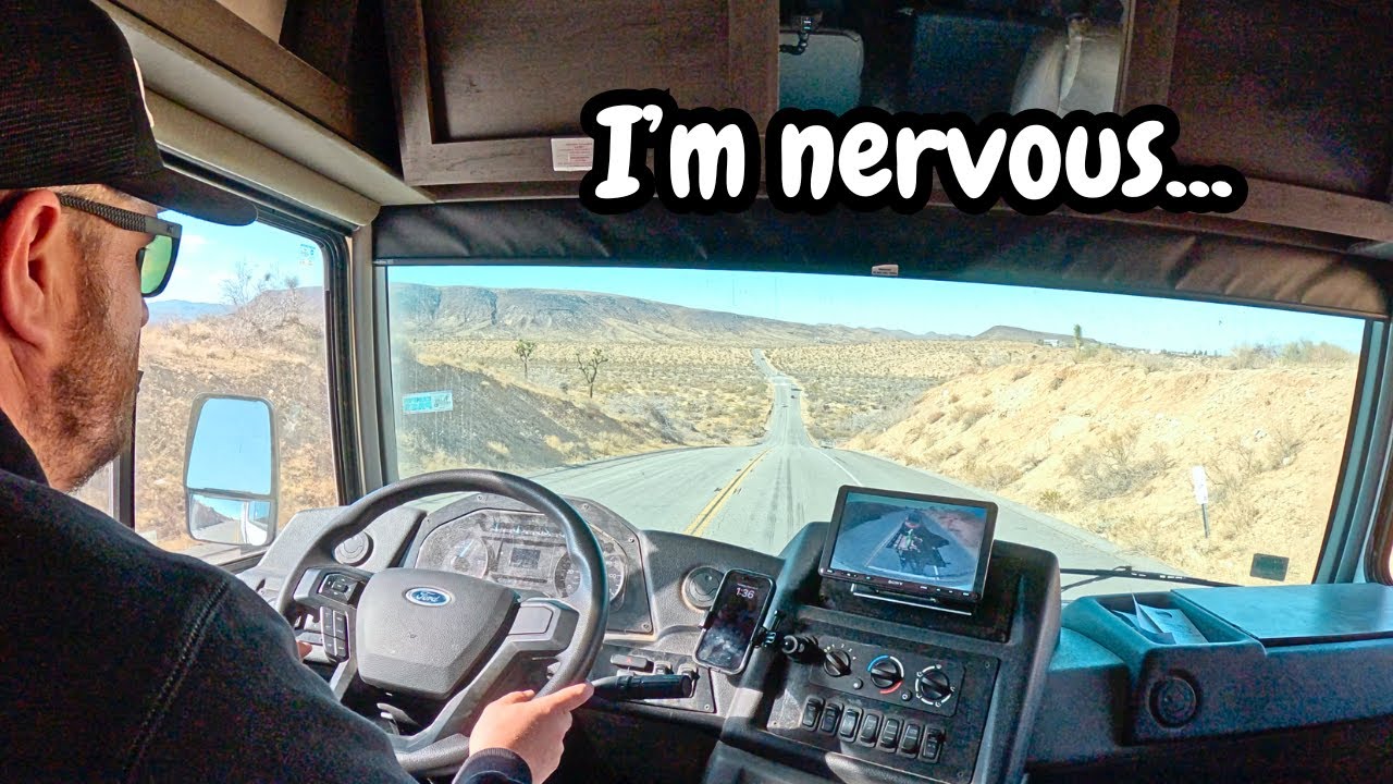 Ride Along in Class A Motorhome Ford F53 V8 (Solo RV Road Trip)