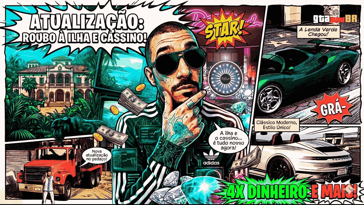 ATUALIZAÇÃO SEMANAL DO GTA ONLINE! 4X MAIS DINHEIRO E NOVOS CARROS GRÁTIS! LIVE 07/03/2026