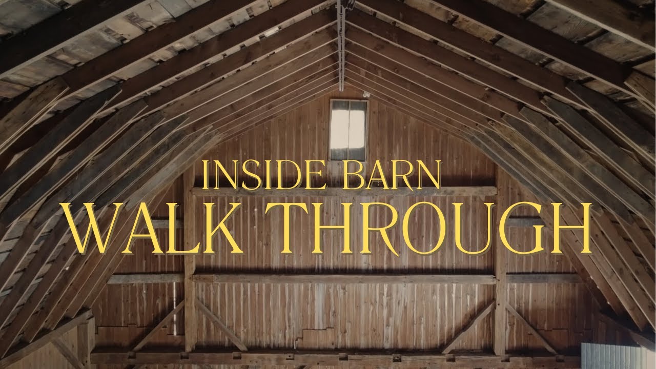 Come Inside Our New Barn!!   #farm #barn #gambrel