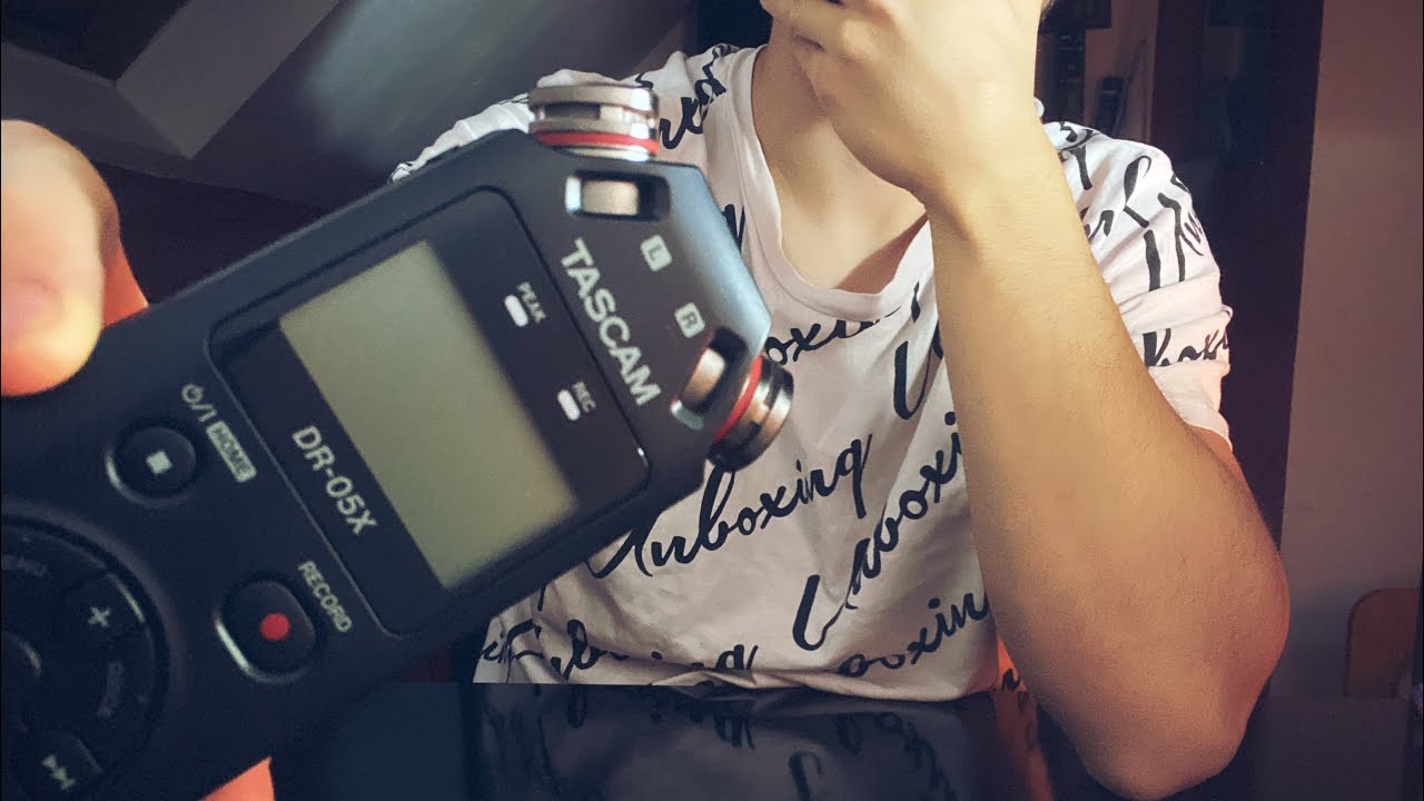 🎤[ASMR] Unboxing~Nouveau micro~(Tascam Dr-05X)+Tapping🎤