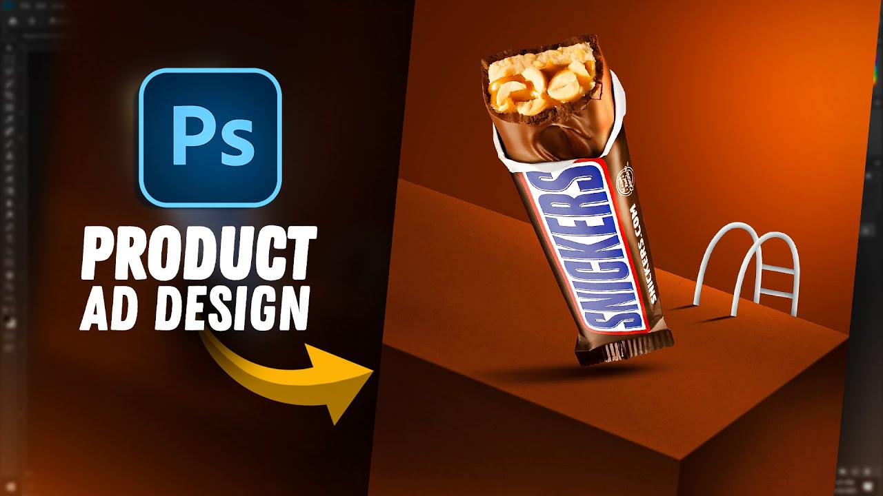 Snickers Ad Design | Photoshop