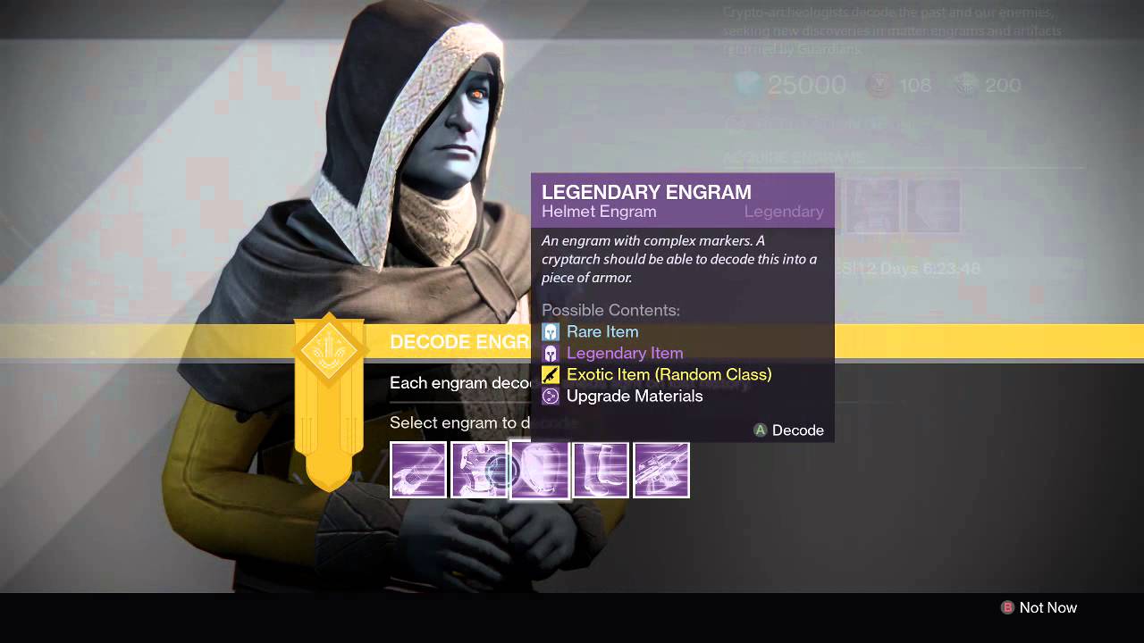 Destiny: 15+ Legendary Engram Opening