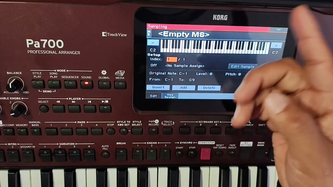 Manejo de samples de KorgPa