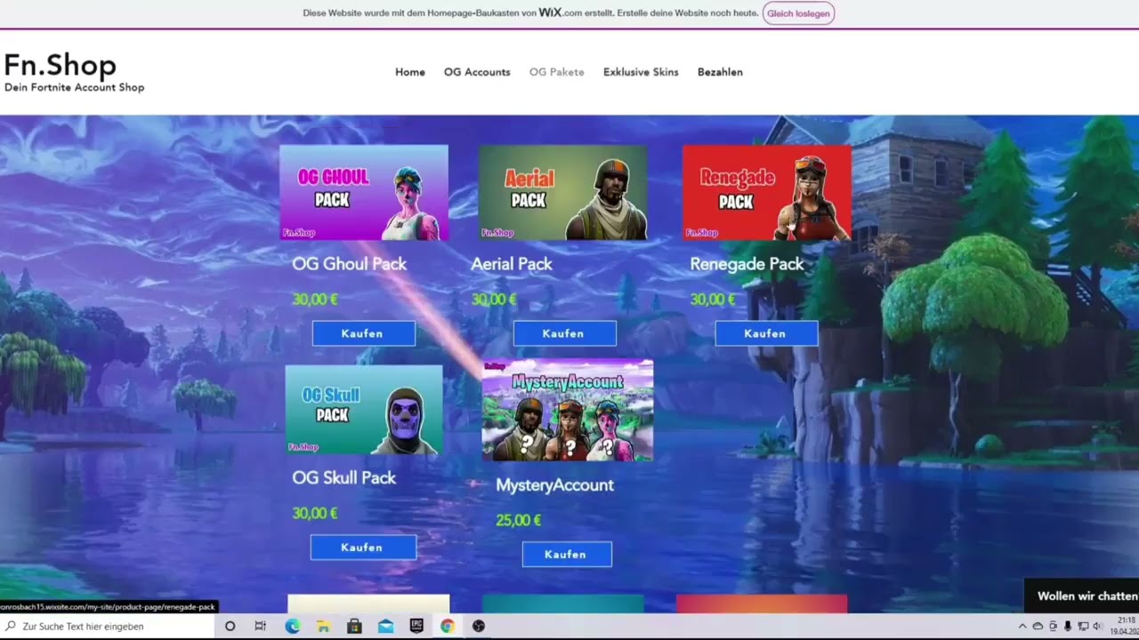 Die beste Website um sich Fortnite Accounts zu Hole 😱 100% KEIN SCAMM!
